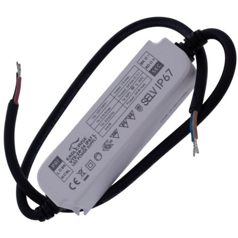 Alimentatore Trasformatore LED Cerificato ENEC Output 24W 24V 1A Input 220V IP67 Compatibile LPV-24-24 (1/2)