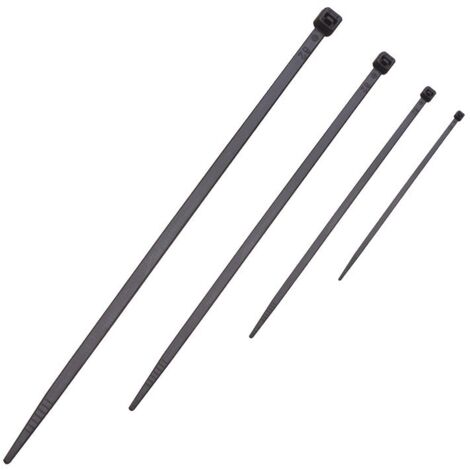 50 Pezzi Fascette Stringicavo Nero 3,6 X 200 MM (1/3)