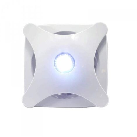 Ventola Aspirazione Bagno Da Muro o Soffitto Piccolo e Potente 171X171mm Foro 100mm Profondità 84,6mm 10W 230V 50Hz 150m³/h 30dB