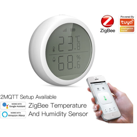 ZigBee Sensore Di Temperatura e Umidita APP Tuya Piccolo e Rotondo (1/3)
