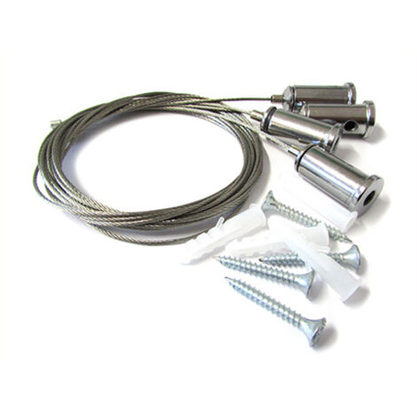 Kit Staffe Fissaggio a Sospensione Per Pannello Led 120x30 60x60 SV6059 SV6012 e Per Profilo Alluminio BA1814 (1/3)