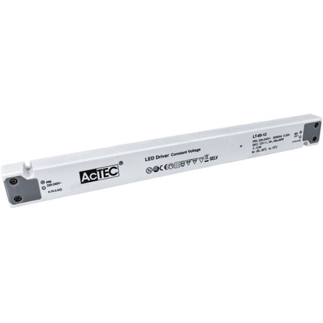 Alimentatore Ultra Slim Sottile 60W 12V Trasformatore CV Per Striscia Led Profili Alluminio