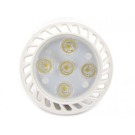 Lampadina LED Dicroica MR16 GU5.3 AC/DC 12V 5W=40W Bianco Naturale 45 Gradi 5 Smd 2835 Da 1W
