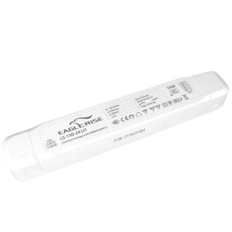 Alimentatore Trasformatore Lungo Sottile 24V 150W 6,25A Con Carcassa In Plastica Eaglerise LS-150-24 LI