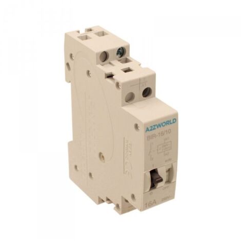 Relè Passo Passo Impulse Relay Modulare 1M 1NO 16A AC 230V /DC 110V IP20 IEC60669-2-2 BIR-16/10