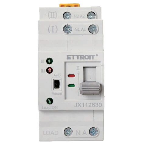 ETTROIT JX112630 - ATS Interruttore di Trasferimento Automatico 220V 63A 2P