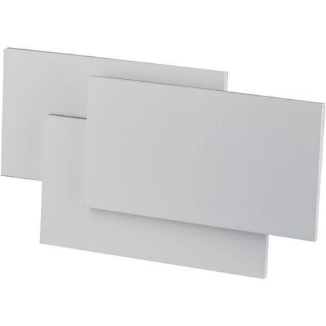 Applique Lampada LED da Muro 12W 3000K Carcassa Grigia Rettangolare con Forme Sovrapposte IP20 SKU-8206