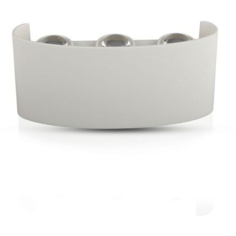 Applique Led Da Parete 6W Neutro 4000K Carcassa Bianca Doppio Illuminazione Up-Down IP54 SKU-218614