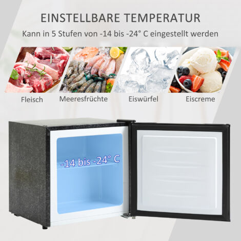 Congélateur Mini Bar 35 L 161W avec Contrôle de Température 5 Niveaux de -24°C à -14°C, pour Bureau, Chambre ou Cuisine, Compact et Économique