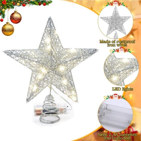 Etoile Sapin de Noel, Étoile de Sapin de Noël, Pointes de Sapin LED Lumineux, Étoile de Sapin de Noël Scintillante, Cimier de Sapin de Noel, Decoration Arbre Topper, Christmas Tree Topper Etoile Sapin de Noel, Étoile de Sapin de Noël, Pointes de Sapin LED Lumineux, Étoile de Sapin de Noël Scintillante, Cimier de Sapin de Noel, Decoration Arbre Topper, Christmas Tree Topper
