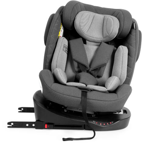Siège Auto i-Size 360° et ISOFIX, Groupe 0-1-2 (0-36 kg), Homologué ECE R129, Installation Face et Dos à la Route, Gris