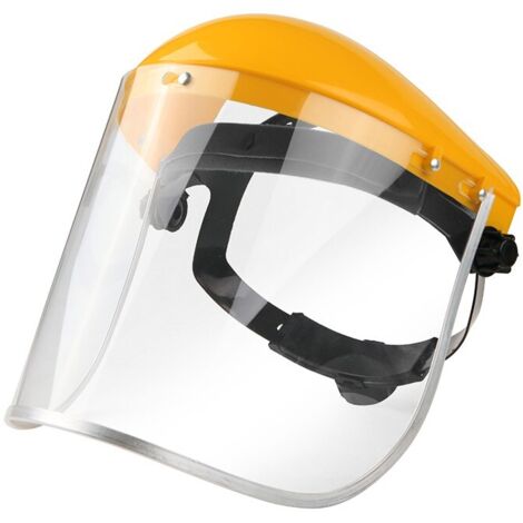 Visière de protection en polycarbonate – Système de réglage à cliquet – Conformité CE – Protection optimale contre les chocs – Tolsen