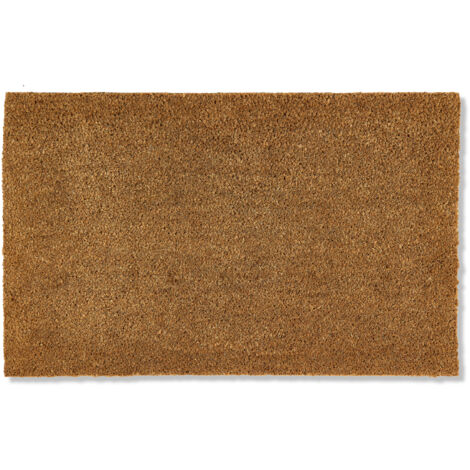 Paillasson 100% Coco pour l'extérieur couvert 45 x 75 cm Naturel