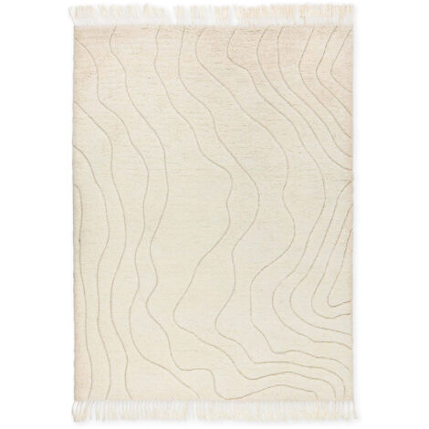 SCHÖNER WOHNEN Tapis «Liora» blanc cassé 120x170 cm + sous-tapis (1/5)