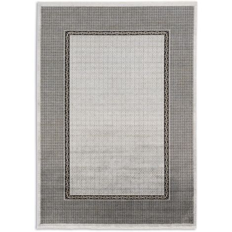 ASTRA Tapis «Scala» Bordure argent/gris 80 x 150 cm à poils doux (1/5)