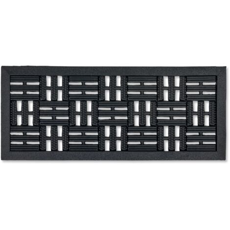 Paillasson extérieur et intérieur - 25 x 60 cm Rainures 6mm (1/4)