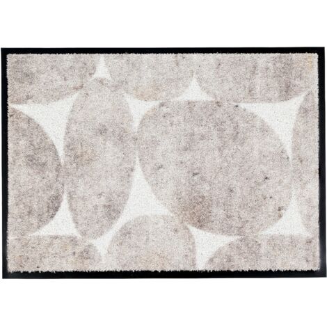 Paillasson d'intérieur - Tapis anti-salissures 50 x 70 cm Anthracite-noir