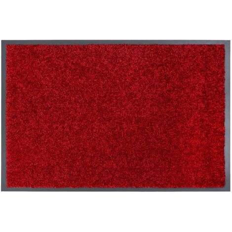 Paillasson extérieur et intérieur - 40 x 60 cm Rouge (1/3)