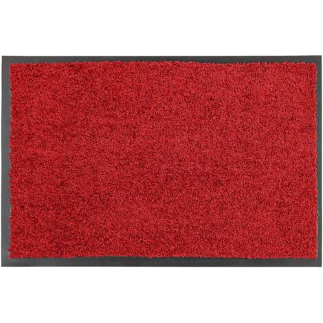 Paillasson extérieur et intérieur - 40 x 60 cm Rouge (1/5)