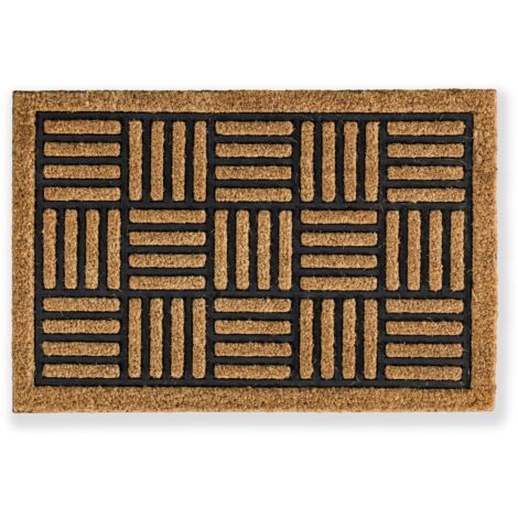Paillasson extérieur et intérieur - 40 x 60 cm coco Grille (1/4)