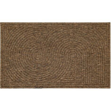 Paillasson extérieur et intérieur - 45 x 75 cm Beige/Marron (1/4)