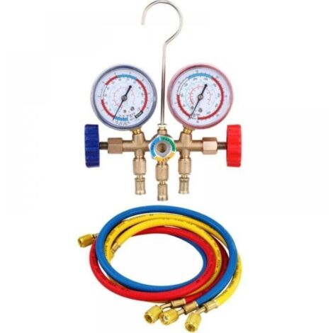 Refroidisseur Manifold Gauge Set Outils de climatisation avec tuyau et crochet