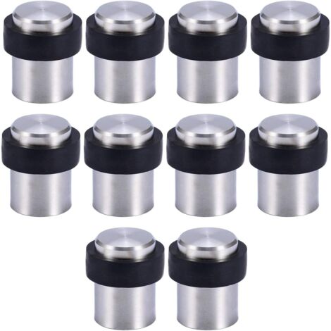 10 X Butoir de Porte de Sol 4.5 cm en Acier Inox Arrêt de Porte Butoir Bloque Porte (1/5)