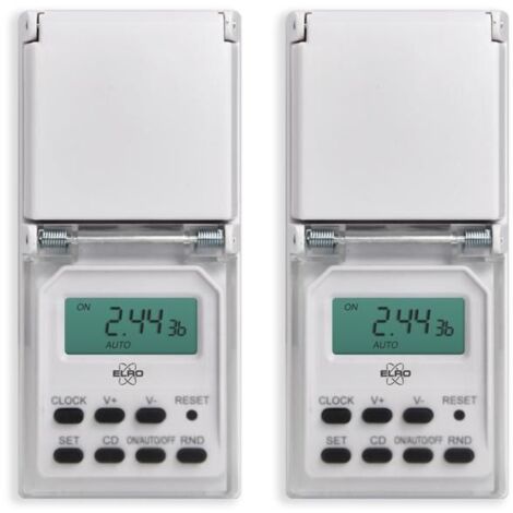 Horloge numérique extérieure - ELRO - TO3000 - IP44 - 3600W - Programme hebdomadaire
