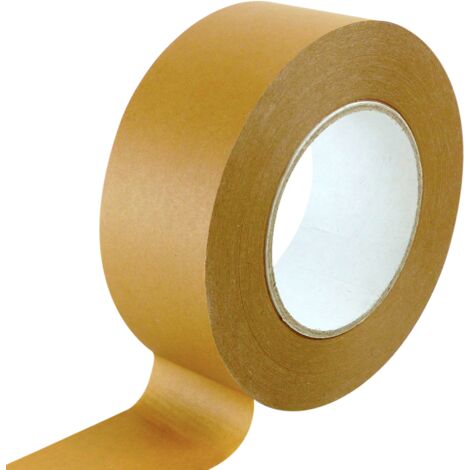 Lot de 6 Ruban adhésif kraft 60gr/m2 48mm x 50M Havane (1/2)