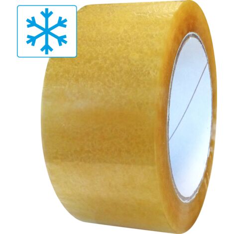 Lot de 6 Ruban adhésif polypropylène grand froid 48 mm X 1000 M transparent