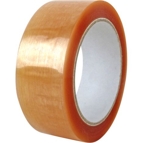 Lot de 48 Ruban adhésif polypropylène caoutchouc naturel 38 mm x 100 M Transparent