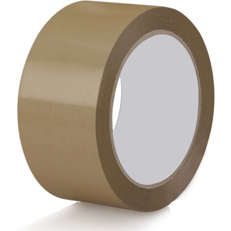 Lot de 6 Ruban adhésif PVC résistant 50mmX 66M Havane