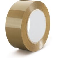 Lot de 6 Ruban adhésif polypropylène économique 48mm X 100M Havane