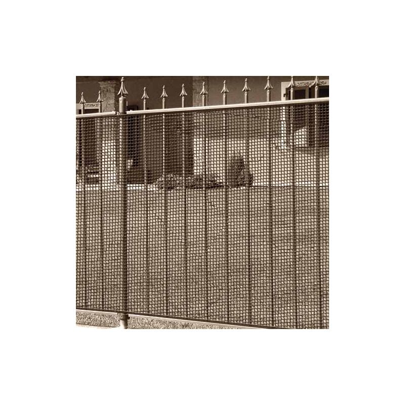 Rete PVC per recinzione giardino leggera Colorado Maglia 10x10mm Marrone Le Reti Americane