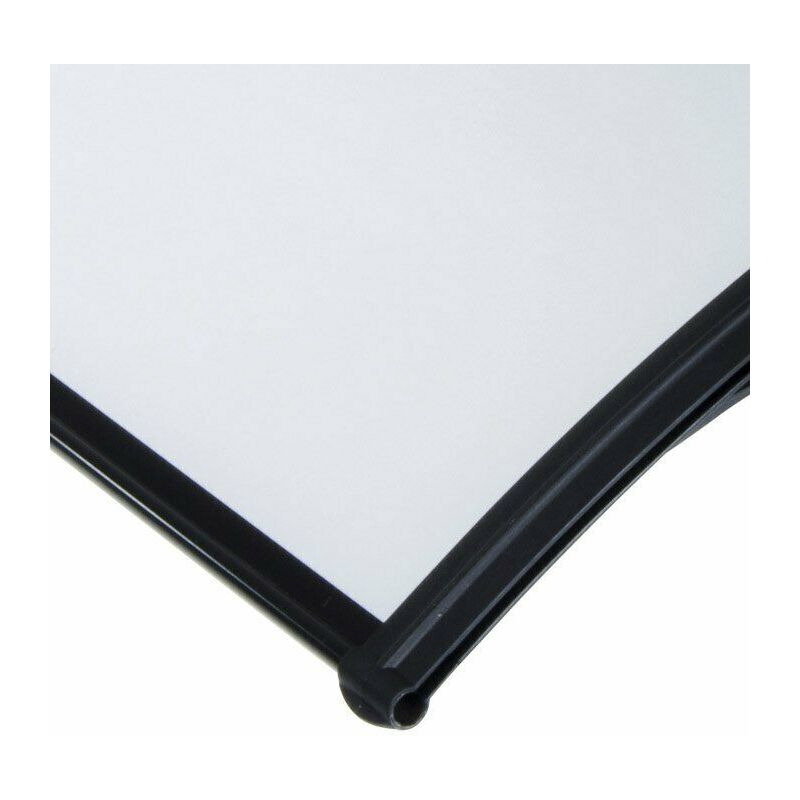 Pensilina In Policarbonato Satinato Trasparente, Modulabile, Dimensioni 120x80 Cm, Per Ingresso Casa O Negozio