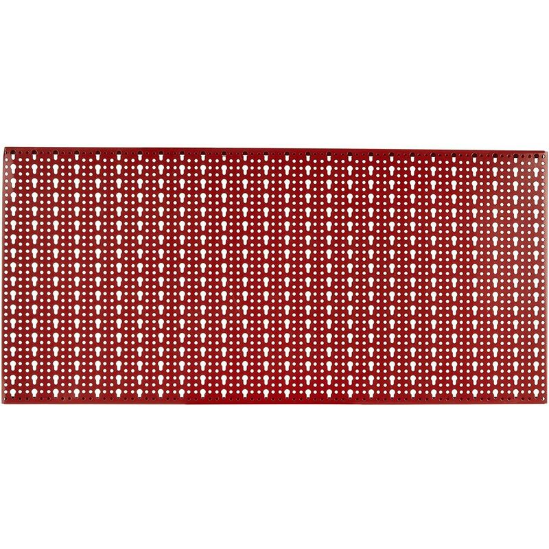 Organizer per pannelli forati controllo a parete 120x60cm Kit di attrezzi  Standard per pannelli forati in metallo con Toolboard rosso e accessori neri