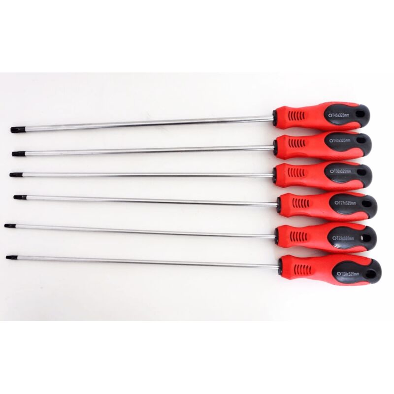 Set Punte Torx Lunghe 150mm - 13 Pezzi T5-T40, Acciaio S2, Magnetiche, Per Avvitatore