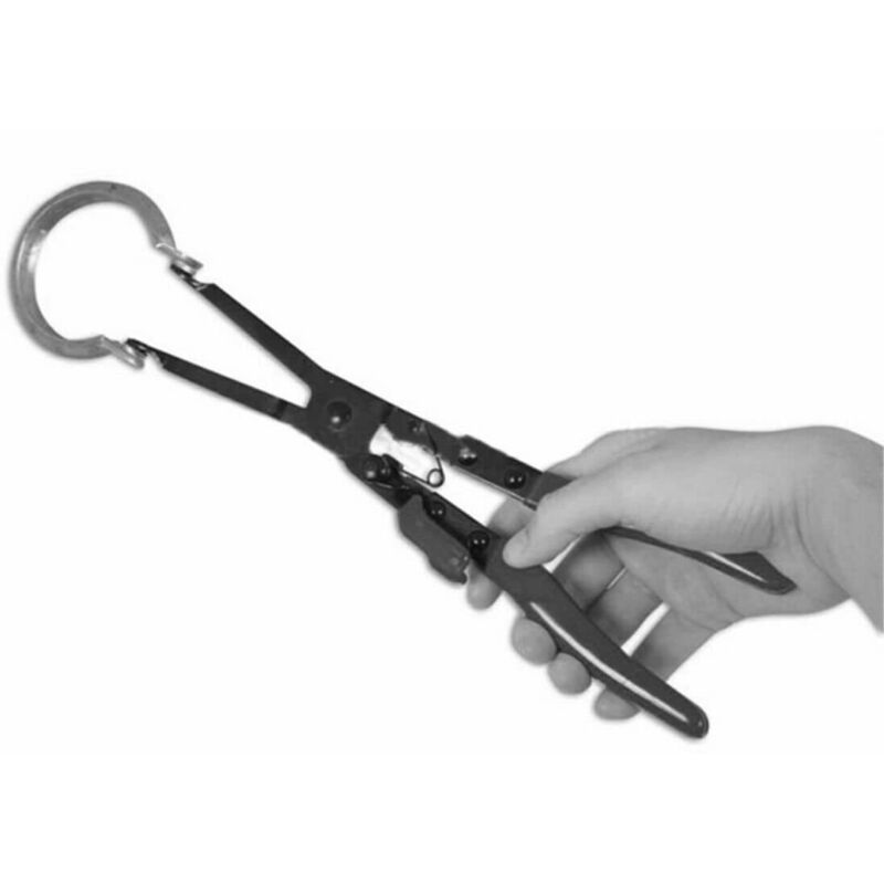 BGS 6675 Pinza Per Fascette Stringitubo A Doppio Snodo – Apertura 0-40 Mm, Lunghezza 440 Mm, Con Blocco