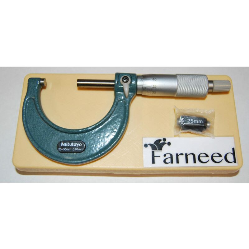 Micrometro Esterno Acciaio Inox 0-25 Mm - Precisione 0,01 Mm - Con Chiave E Scatola - Per Misurazioni Precise - Foto 3