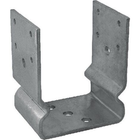 SUPPORTO STAFFA RIALZATA A U PORTA TRAVI LEGNO PILASTRO SOSPESO MM 60x70x130 651