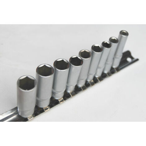 BUSSOLE LUNGHE 1/4&quot 9 PEZZI PZ 5 6 7 8 9 10 11 12 13 MM CANDELETTE CANDELE MOLL