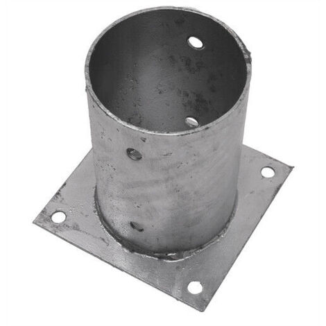 STAFFA A BICCHIERE SUPPORTO PALO PILASTRO PILASTRI ZINCATO LEGNO Ø61mm TONDO 702