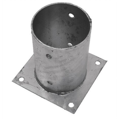 STAFFA A BICCHIERE SUPPORTO PALO PILASTRO PILASTRI ZINCATO LEGNO Ø81mm TONDO 107