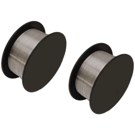 2 PZ FILO ANIMATO NO GAS BOBINA SALDATRICE MIG SALDATURA SALDARE ø 0,8MM 1KG 8W1