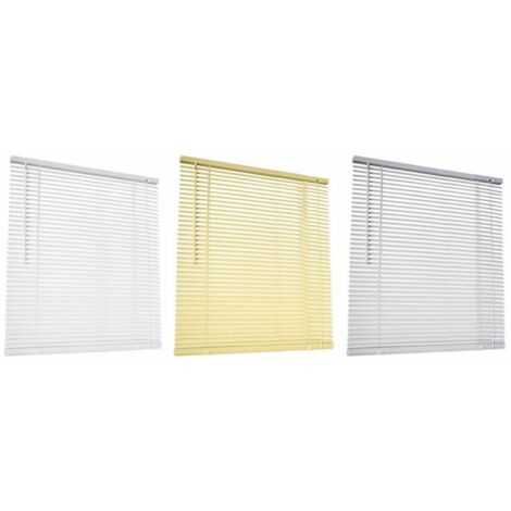 TENDA DA SOLE VENEZIANA 60x160 cm IN PVC DA INTERNI CASA VENEZIANE PARASOLE GRIGIO 743