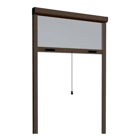 ZANZARIERA RULLO AVVOLGIBILE MARRONE FINESTRE FRIZIONE 80X250 RIDUCIBILE 0934