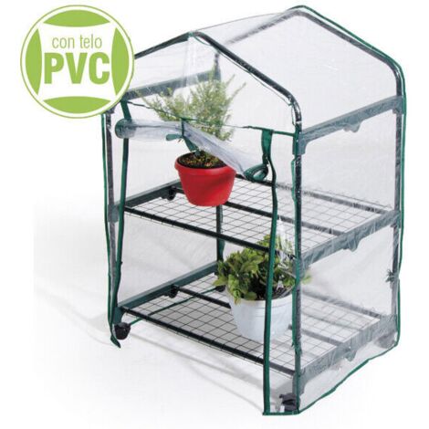 Mini Serra Pop-up 60x60 Cm Spetebo - In PVC Trasparente/verde, Si Apre Automaticamente - Foto 9