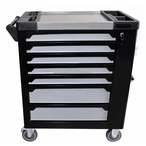 CARRELLO ATTREZZI PORTAUTENSILI CASSETTIERA 7 CASSETTI PIENO 257PZ OFFICINA 788sa