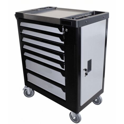 CARRELLO ATTREZZI PORTAUTENSILI CASSETTIERA 7 CASSETTI PIENO 257PZ OFFICINA 788sa