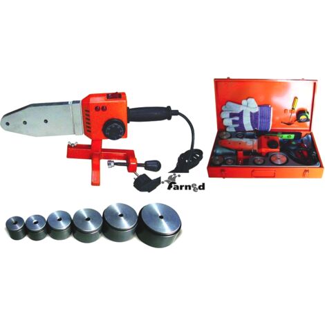 POLIFUSORE SALDATORE SALDATUBI TUBI TUBO 1500 W CON MATRICI PVC PVDF ROS 005